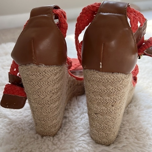 Steve Madden Magestee Coral Espadrille Wedge Sandals - Picture 8 of 12